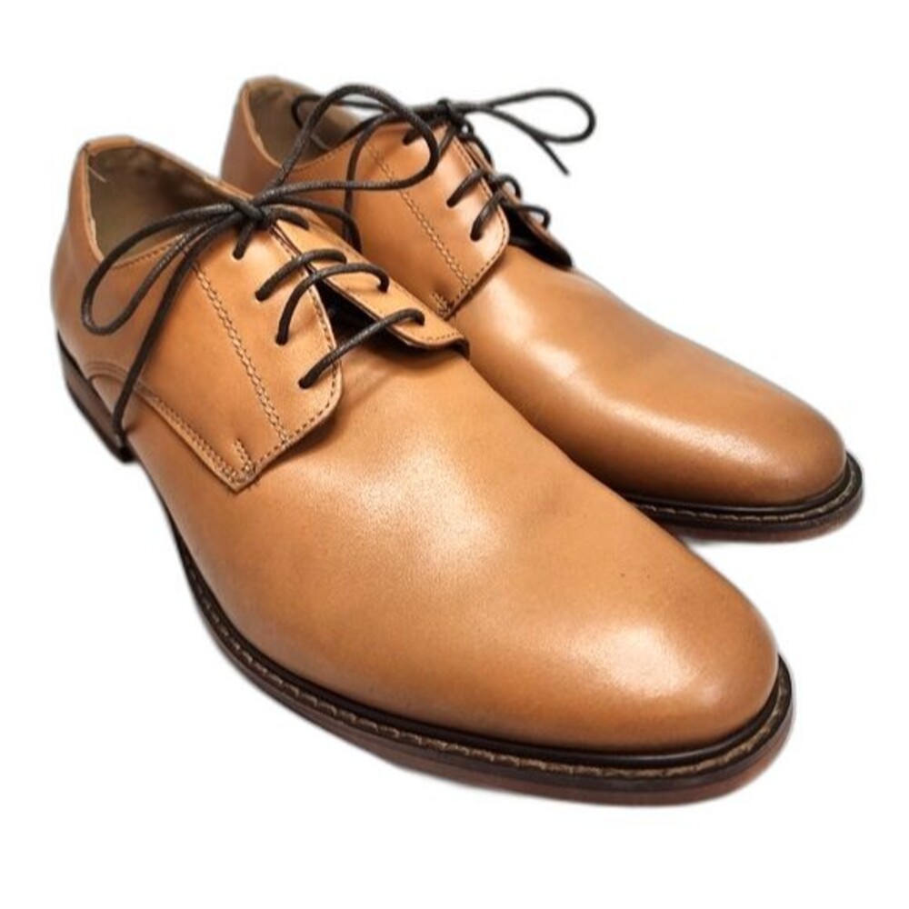 J75 by Jump Pablano Light Brown Leather Lace Up Oxfords Size‎ 11